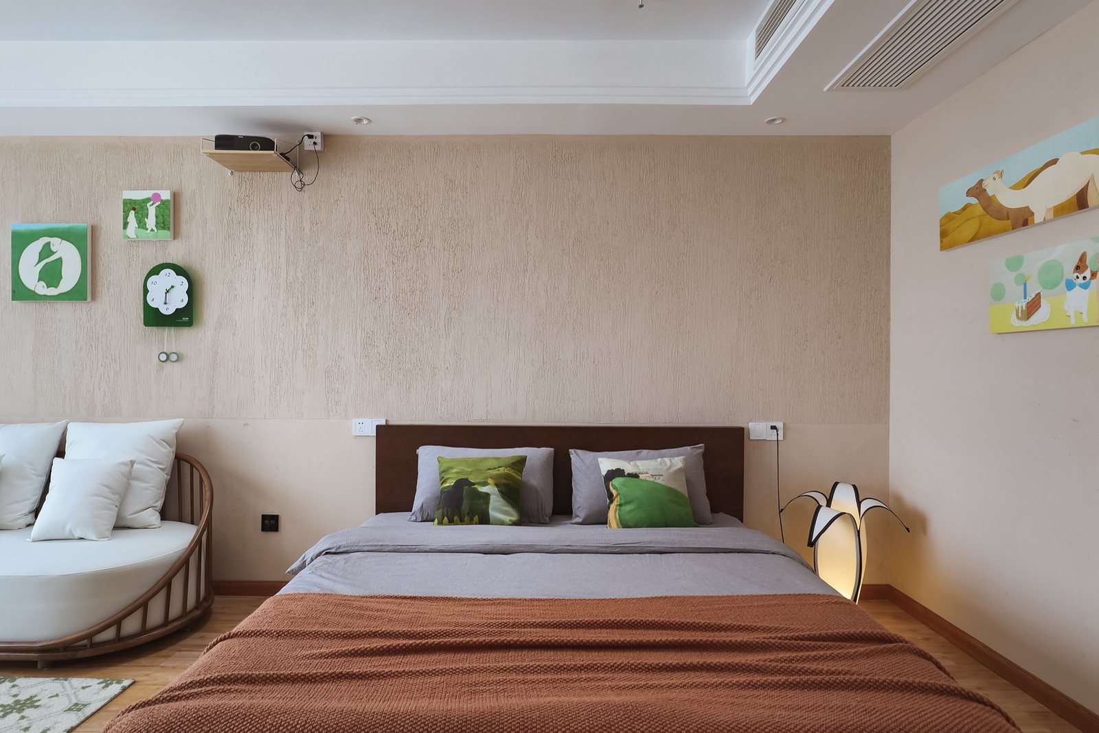 3308室空间动线,可俯瞰玄武湖与紫金山全景